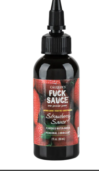 CalExotics – Fuck Sauce – Water-Based Lubricant – Strawberry - 2oz/60ml