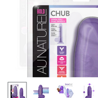 Au Naturel - Bold - Chub - 10" Dildo - purple