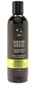Hemp Seed Beach Daze Massage Oil