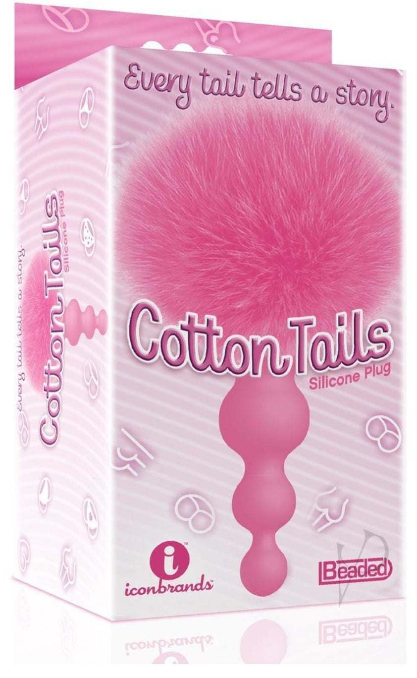 Cotton Tails Silicone Plug in Pink