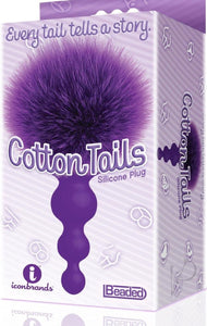 Cotton Tails Silicone Plug in Purple