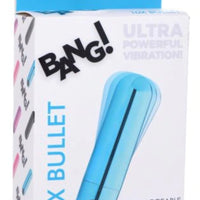 Bang! 10X Rechargeable Vibrating Metallic Bullet - Blue