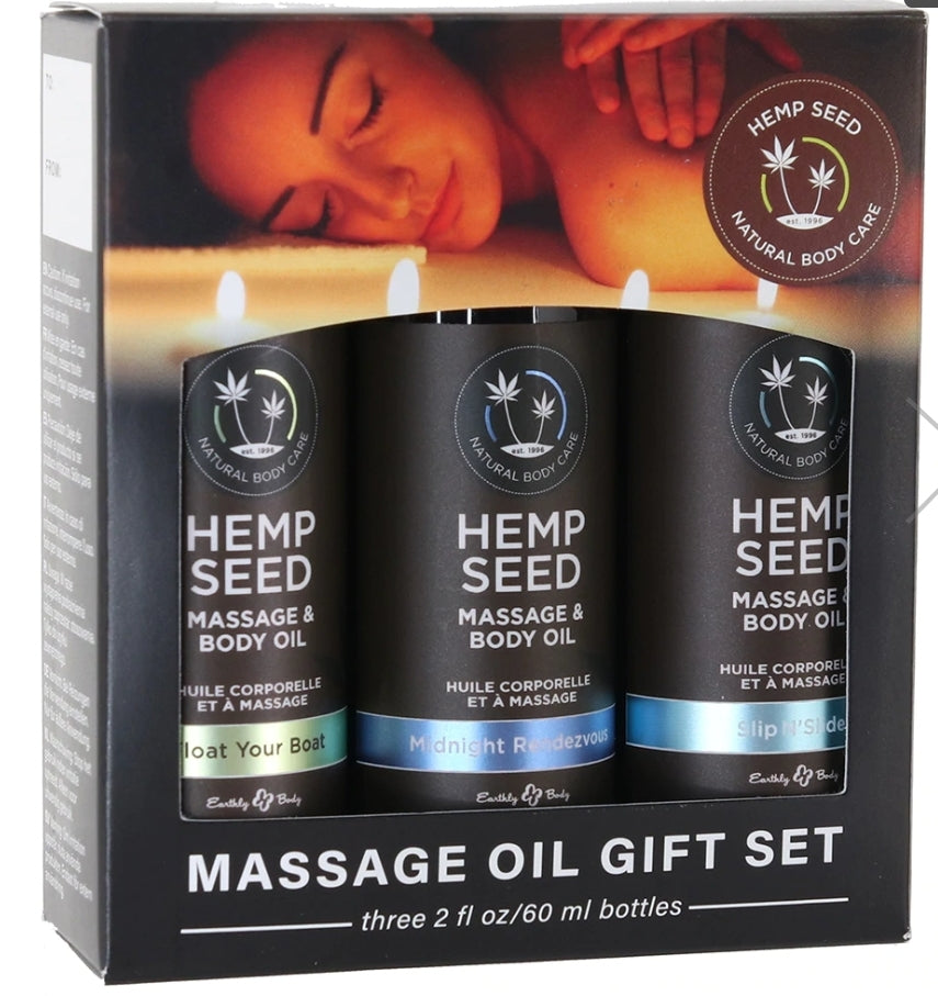 Hemp Seed Massage Oil Summer Gift Set