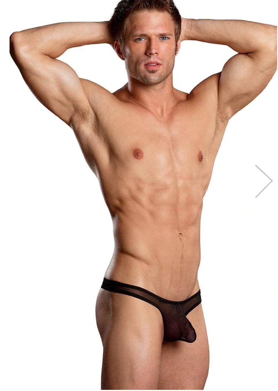 Euro Male Mesh Thong in S/M