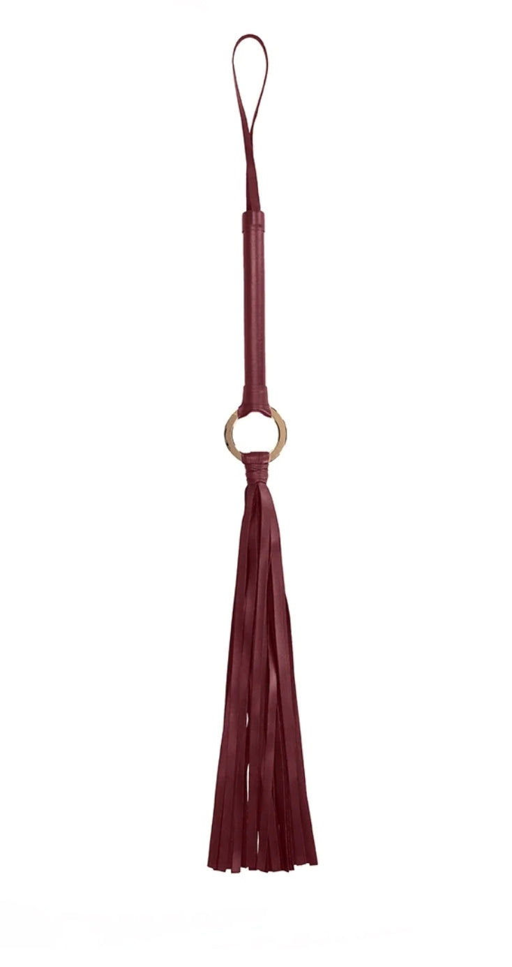 Ouch! Halo Flogger in Burgundy