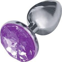 The Silver Starter round purple Anal jewel.
