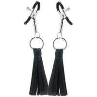 Playful Tassels Nipple Clamps in Black