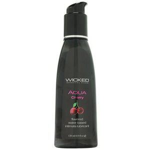 Wicked Aqua Flavored Lube 4oz/120ml in Cherry