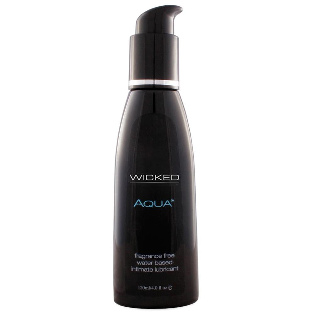 Wicked Aqua Water Base Lube 4oz/120ml in Fragrance Free