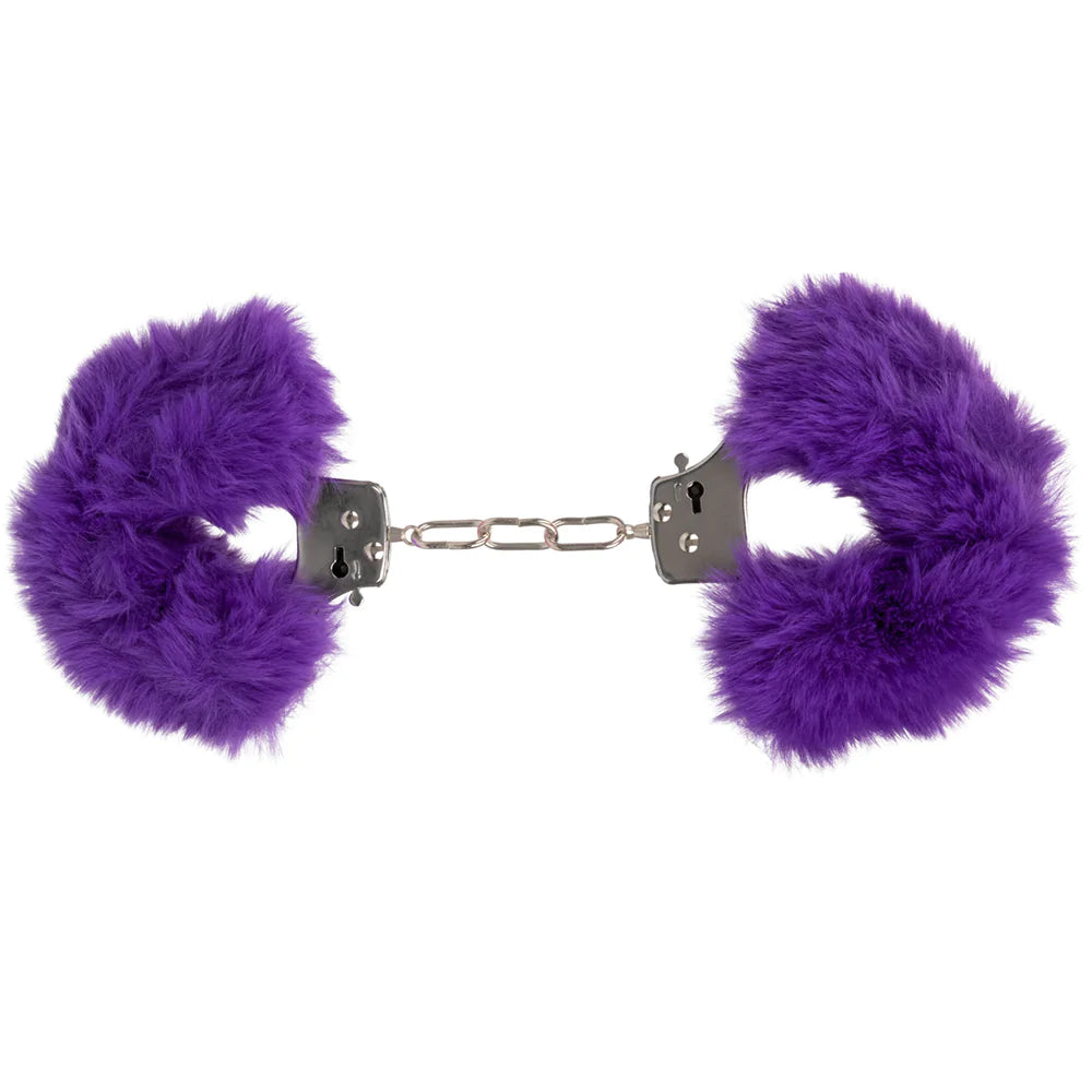 Ultra Fluffy Furry Cuffs in Purple