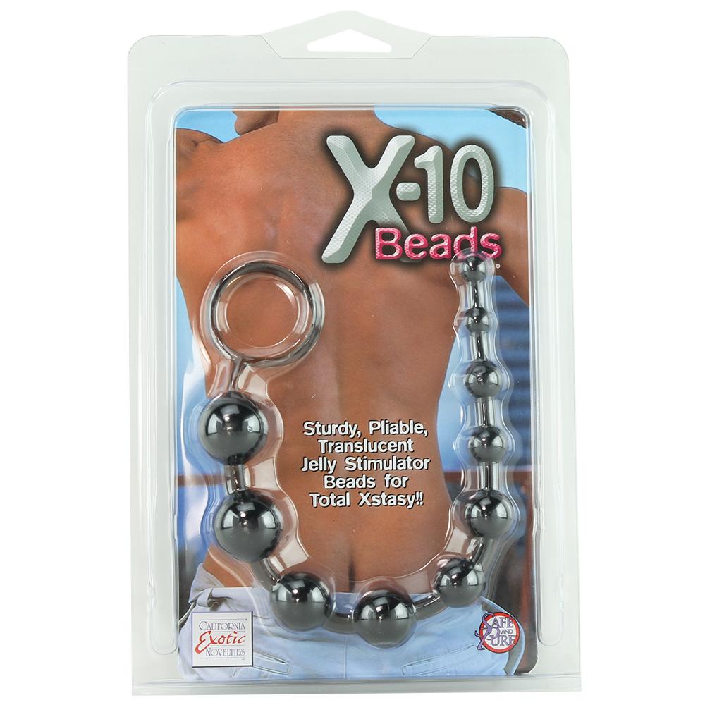 X-10 Anal Beads in Black