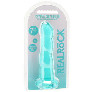 RealRock 7 Inch Ripply Dildo in Turquoise