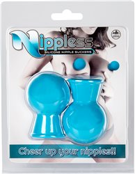 Nippless Silicone nipple suckers blue