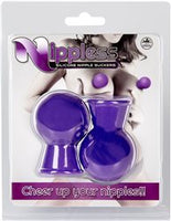 Nippless Silicone Nipple Suckers Purple
