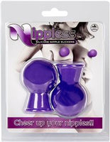 Nippless Silicone Nipple Suckers Purple
