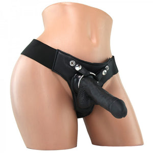 Realistic 8" Strap-On in Black